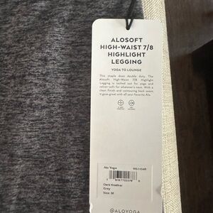 ALO Yoga High-Waist Leggings in Dark Heather Gray